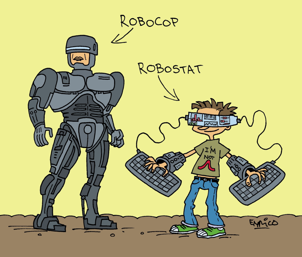 Cartoon Enrico Robostat