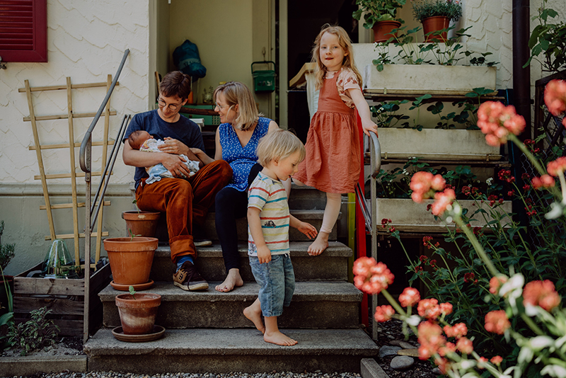 Sebastian Jaquiéry mit Familie